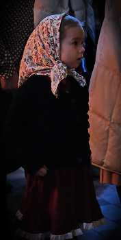 Дети в церкви. / Монастырь. Повседневная жизнь.