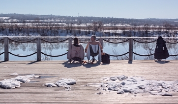 Мартовский витамин D / Весенний сюжет с берега Оки , Подмосковье.