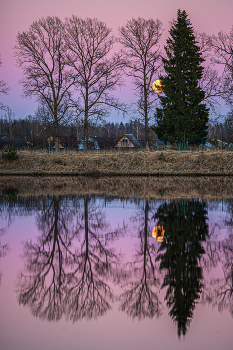 Апрель / река Луга