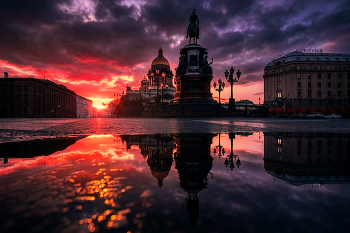 апрельский закат... / ***