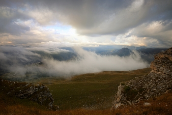 Рассвет в горах Кавказа / Гум-Баши