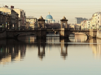 подарило утро настроение / Ломоносовский мост