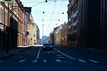 Шпалерная / Час пик... Самая пустынная улица в центре города....
