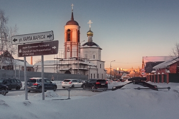 Февральский сюжет из старого города С / Серпухов, вечерний сюжет из прошлой зимы.
