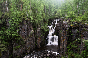 Уковский водопад / Водопад на реке Ук, Иркутская обл.