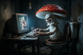 Питерский мухомор-фотограф. / ***