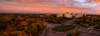 Красный закат / Панорама