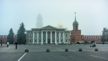В городе туман 3. / тульский кремль