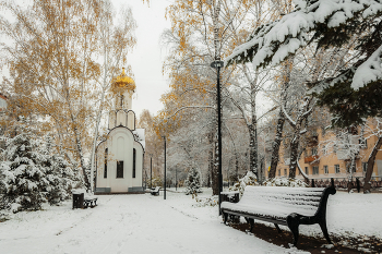 Снег в парке / ***