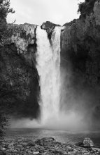 Snoqualmie waterfall (вид снизу) / Спуск довольно крутой к подножию
