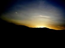 Закат / Снято в движении, дорога I-75.