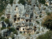 Древний некрополь / Скальные гробницы в г. Миры Ликийские, Турция