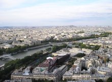 Вид на Сену / с самой главной обзорной точки Парижа