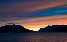 Небо над островом Kvaløya / закат банальный