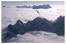 полеты во сне и наяву / с самой высокой точки в Альпийских Доломитах, с Marmolada, 3 342 м. Из серии &quot;Альпийские зарисовки&quot;