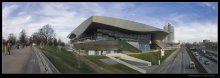 BMW Welt München / Designed by architects Coop Himmelb(l)au for BMW Group, the facility was constructed from August 2003 through Summer 2007. Originally conceived to be open and ready for World Cup 2006, it eventually opened on October 17, 2007.