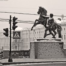 Пешеходный переход / г. Санкт-Петербург, Аничков мост