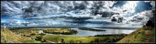 Сказ о Елабуге / Панорама 1000-летнего города Елабуга (Татарстан) и реки Камы в районе Чёртого Городища.