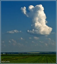 ПРИВЕТливое облако. / Облако,которое машет Вам рукой.Без фотошопа.Всё настоящее.Дмитровский район.