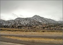 дарогі Альбукерке / г. Альбукерке (Albuquerque), сталіца штата Ню-Мексіка, ЗША
з рук, мыльніцай, з машыны, 130 км/г