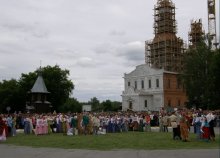 Нить времён / Театрализованное представление на Сретенской площади в честь открытия Ялуторовского деревянного острога