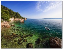 Брела, Хорватия, Адриатическое море / Адриатическое море - одно из самых прозрачных морей в мире, прозрачность его вод составляет 56 метров!