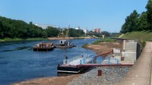 Новая пристань / В первый день июля на набережной Западной Двины в Витебске.