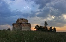 На закате / Церковь 18в. деревня Макаровщина Витебская область