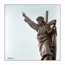 &nbsp; / Гродно, памятник перед костелом...