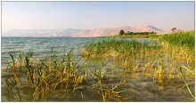 Озеро Кинерет / Вид на восточный берег и Тверию