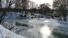 Зимой на реке Луже. / Окрестности г.Малоярославец
