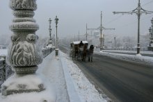 &nbsp; / Зима, Троицкий мост.