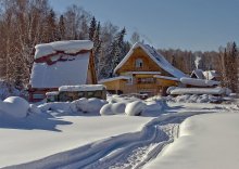 Морозный денёк / У леса на опушке живет.... лесник в избушке!