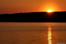 Закат на озере / Вечерний Селигер. Нилова Пустынь