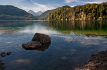 На озере в баварских Альпах / На озере в баварских Альпах