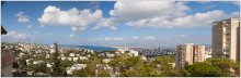 Вид на залив / Хайфа. Ромема, панорама из 2х кадров, склеена в фотошопе