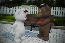 Bears wedding / just two simple bears.....