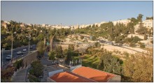 Иерусалим / Вид на старый город в лучах заходящего солнца