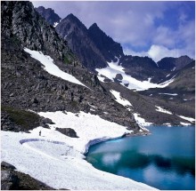 Голубое озеро2 / Ледниковое озеро у ледника Гофмана