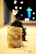 Дед Мороз готовит подарки и складывает их в свой мешок! :) / а его помощники оставляют следы на снегу...