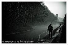 Misty Walk / A Canal path, England