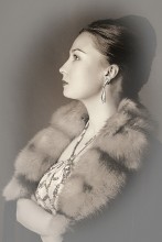 Retro portrait. / Студия.