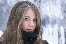 Снежное чувство / модель: Катя