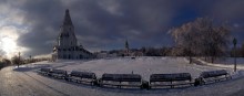 Коломенское / Москва, парк Коломенское Морозный декабрьский  день. Собрана из 5 фотографий.