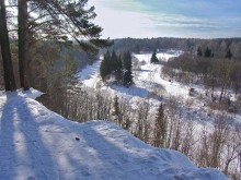 Зима над Лучесой / Лучёса - речка в Витебске.