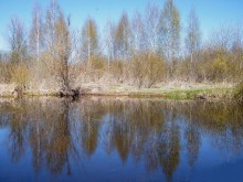река Прудец / апрельский воздух