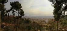 Барселона / Вид на Барселону из парка Гуэль