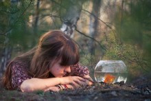 Little orange life / Аня и рыбка