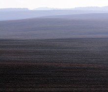 Где нет гор / За неимением гор снимаем белорусские холмы. От Кургана Славы - на аэропорт Минск-2. Утро.
