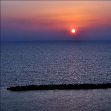 Закат / Из окна отеля в Хайфе.